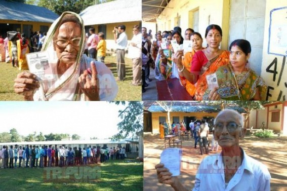 VOTE & Democracy : the single day when masses become the â€˜Almightyâ€™ : Huge rush of women, senior citizens observed before booths, 91 % vote-casting rate reported among 78,407 voters
